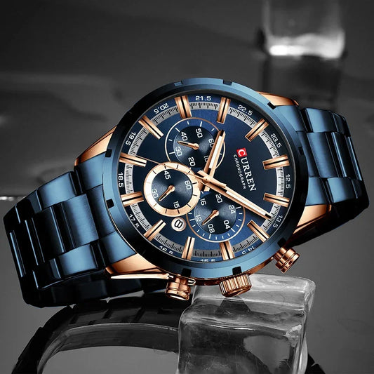 Relógio CURREN Chronograph de Luxo Esportivo