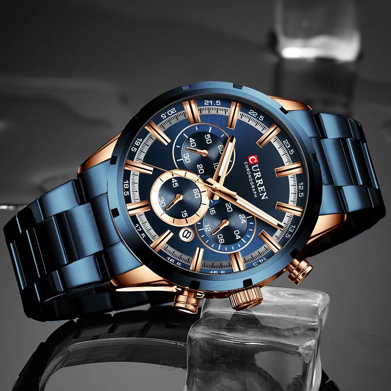 Relógio CURREN Chronograph de Luxo Esportivo