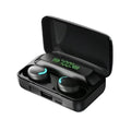 Fones de ouvido sem fio F9 Bluetooth estéreo esportivos à prova d'água com redução de ruído e microfone