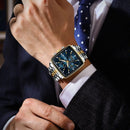 Relógio POEDAGAR Quadrado de Luxo