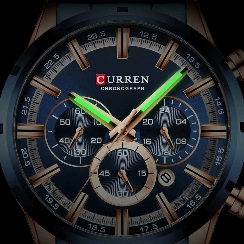 Relógio CURREN Chronograph de Luxo Esportivo